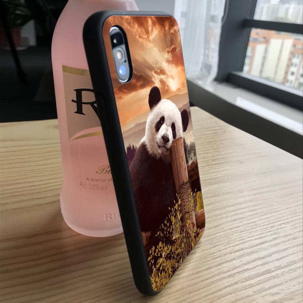 Pouzdro na mobil s vysokým rozlišením, roztomilá panda, pro iPhone 13 12 Mini 11 Pro Max XS Pevné pouzdro na mobilní telefon X XR SE 8 7 Plus 5 6 Cover
