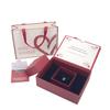New Arrival 2024 Valentine's Day Romantic Heart-Fluttering Bronzing Cardboard Gift Box for Girlfriend Earrings Ring Necklace