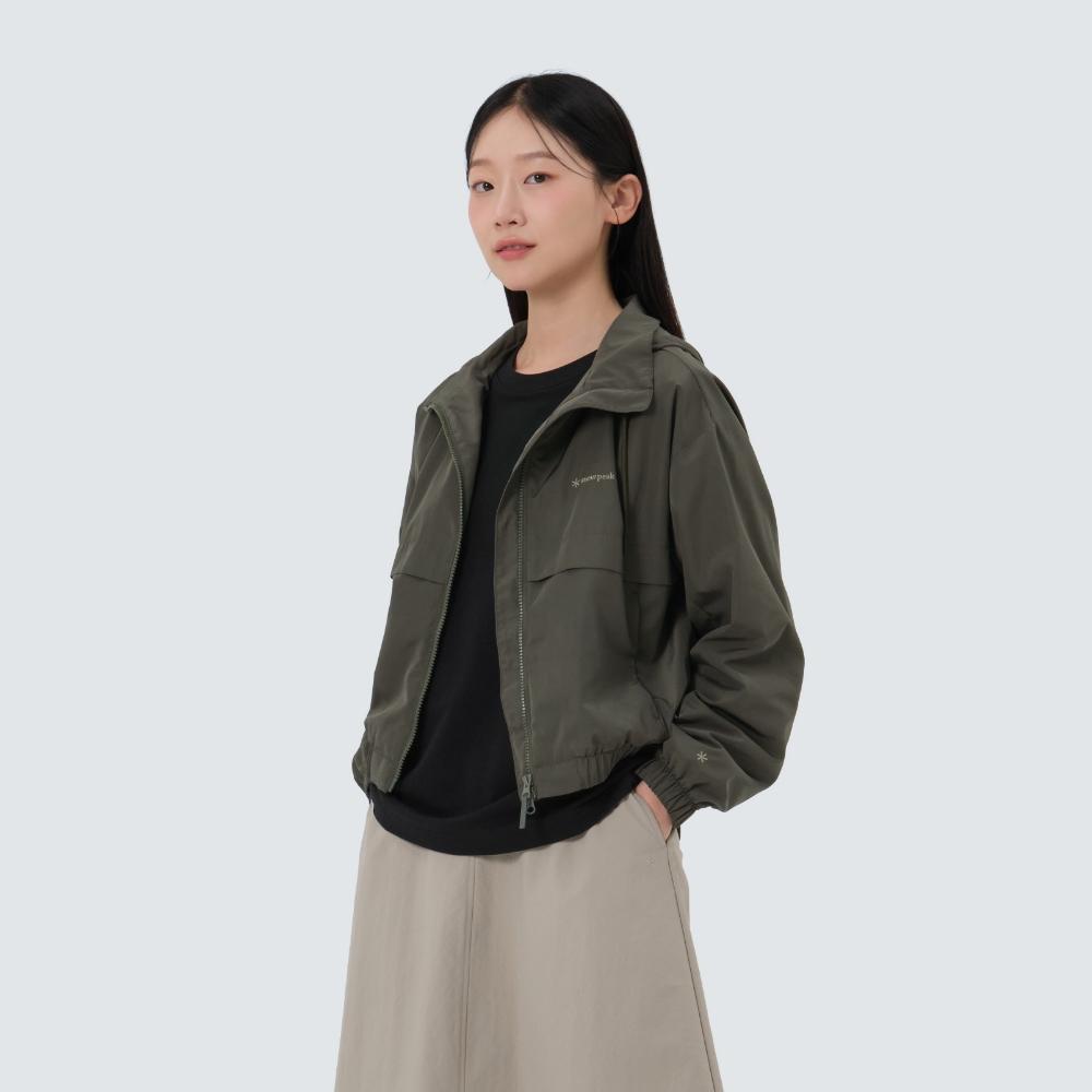 SNOWPEAK Memory Women's Windbreaker Khaki (S25FWFWB70)