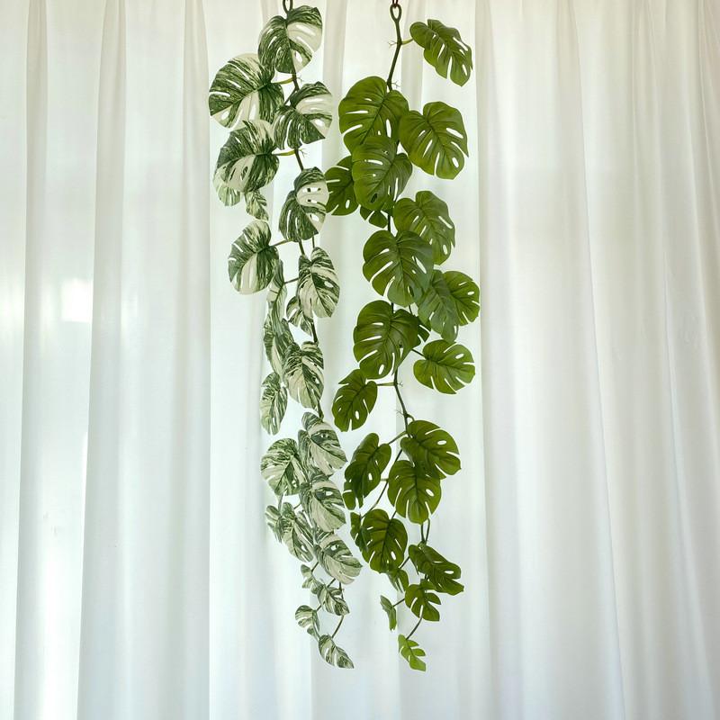 Deliciosa Monstera Artificial 120cm Green Leaf Wall Hanging For Decor Indoor
