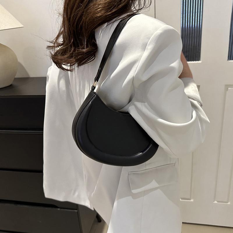Saddle Small Crossbody Bags For Women Trend Designer Underarm Shoulder Bag PU Leather Ladies Handbags And Purses