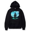 Japanese Demon Slayer Zipper Hoodies Cool Tokitou Muichirou Graphic Harajuku Spring Oversized Loose Black Zipper Jacket Coats
