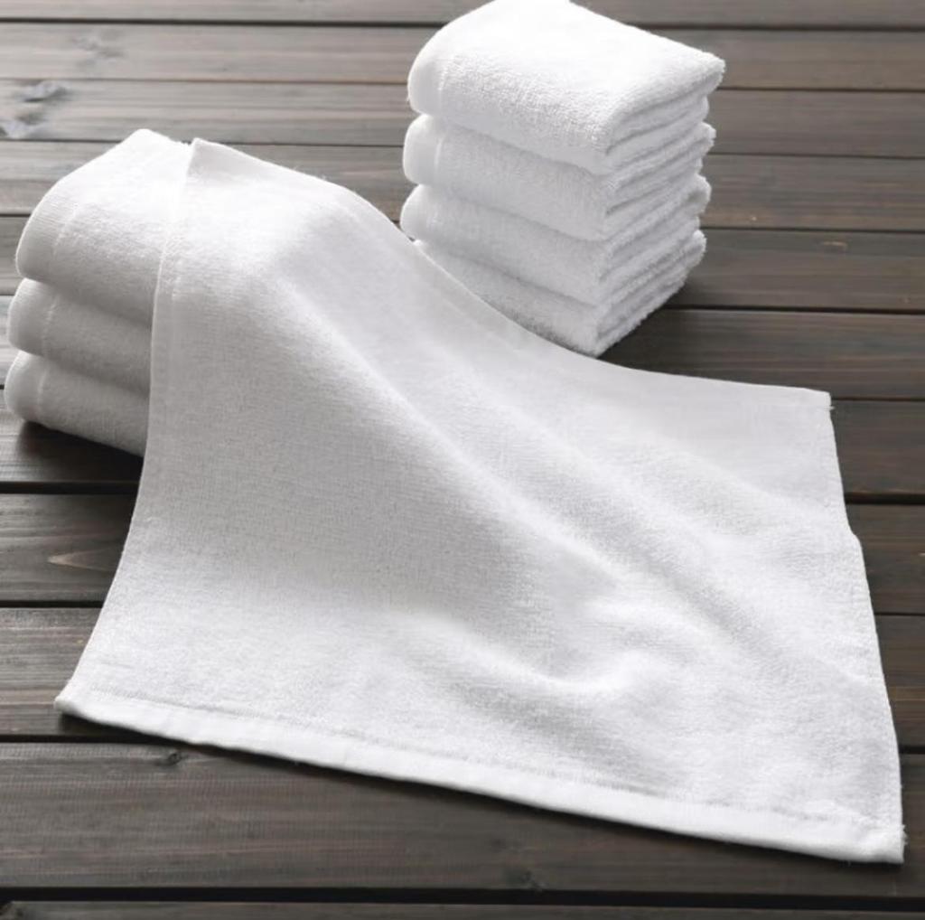 Luxury Pure Cotton White Bath and Floor Towels - Extra Large, Thick, and Absorbent for Hotels and Spas