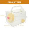 POPETPOP Hamster Cage, Guinea Pig Carrier, Rat House, Hamster Travel Carrier, Sleeping Bed, House for Small Pets, Travel Case, Yellow