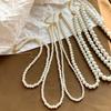 Beads Gray Pearl Necklace Imitation Clavicle Chain New Beaded Choker  Women