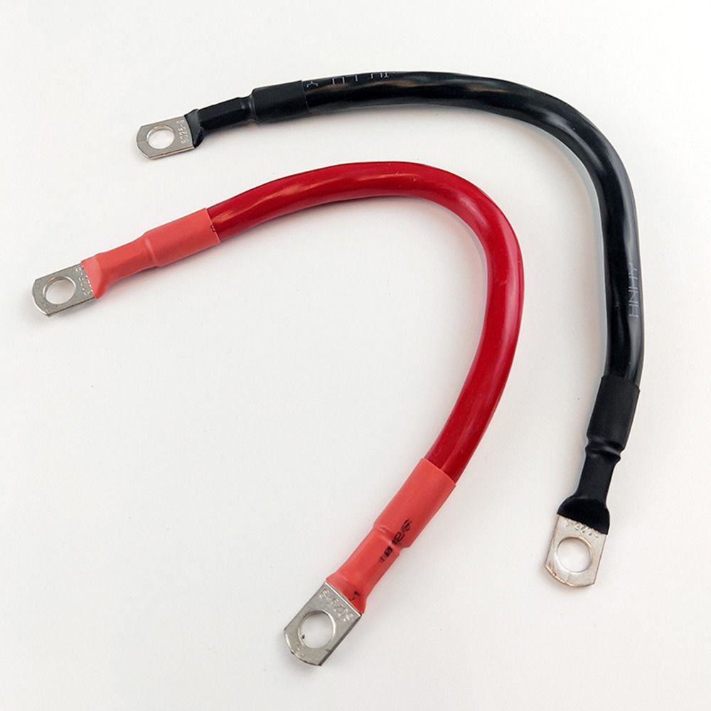 Black Red Silicone Wire With Lug Terminal Cable  For Car Battery Series and Parallel, UPS, Inverter