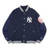 Varsity Jacket Stretch Cotton MLB New York Yankees 15129451 NER37G1029 Navy Blue XXL