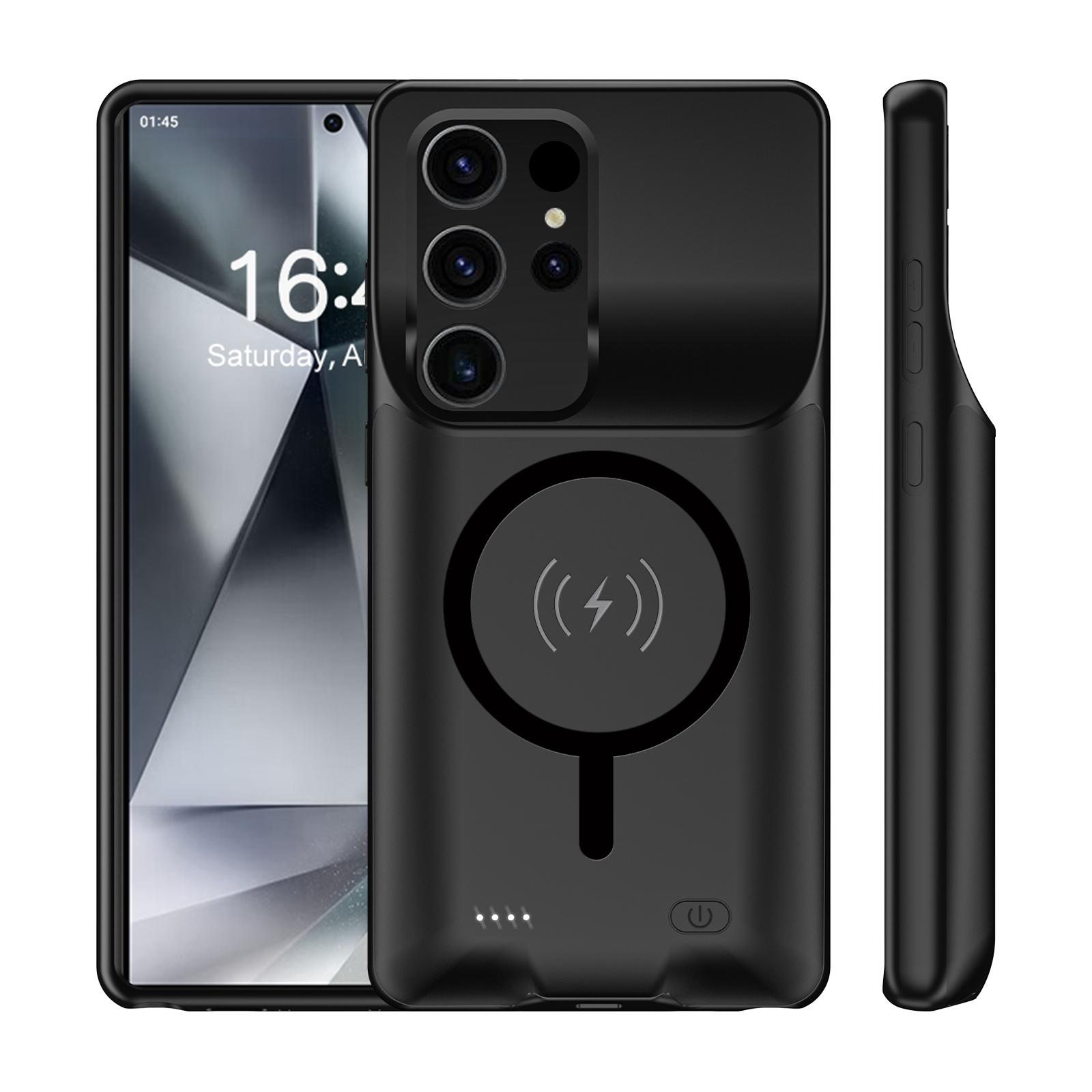 

C28 Для Samsung Galaxy S24 Ultra TPU Чохол-зарядка Power Bank з функцією магнітної зарядки, 10000 мАг A