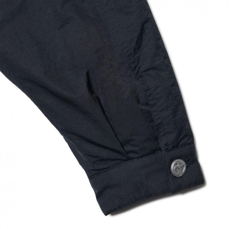 NOMANUAL Padded Nylon Trucker Jacket   Black