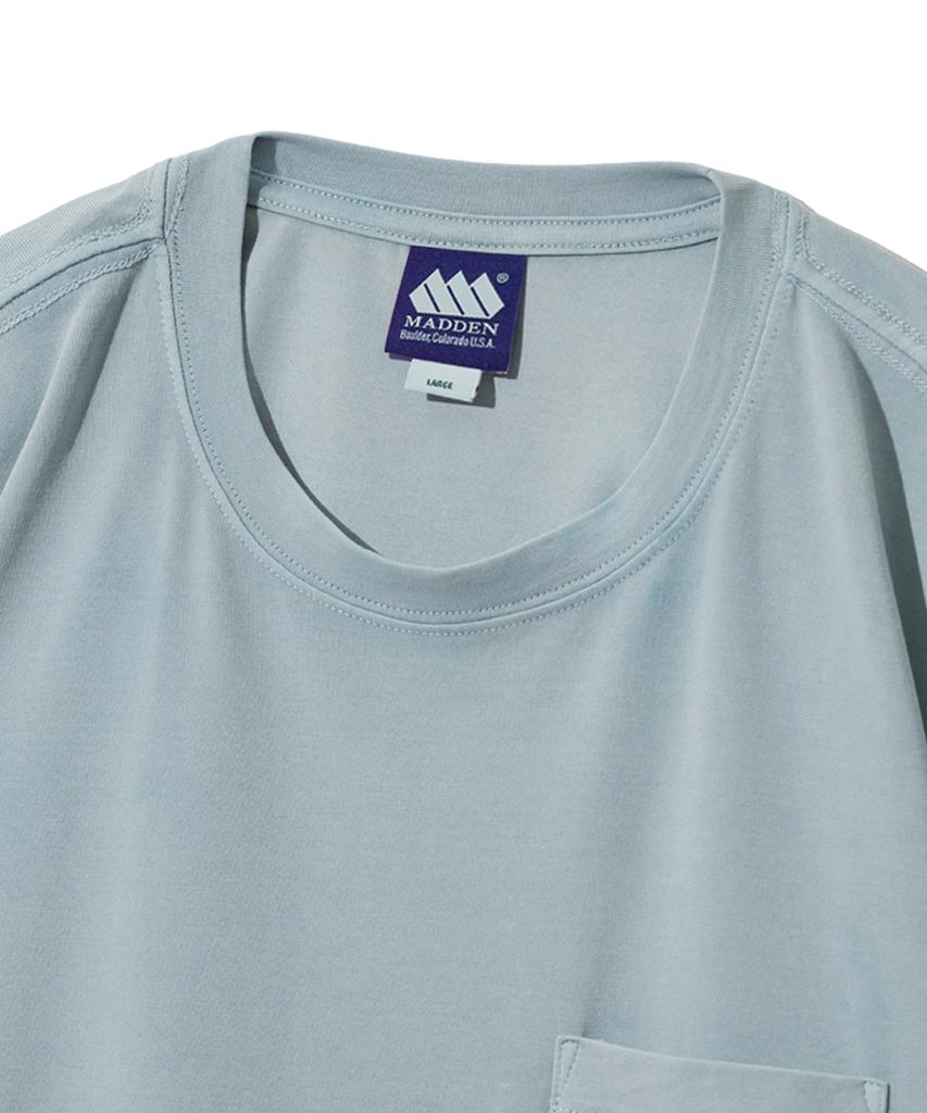 MADDEN Dyed Pocket Askin T-Shirt Pigment Blue