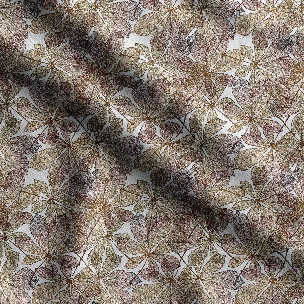 Soimoi Leaves Print,  Cotton Cambric, Quilting Fabric Sold by The Yard 42 Inch Wide, Medium Weight Cotton Fabric,
