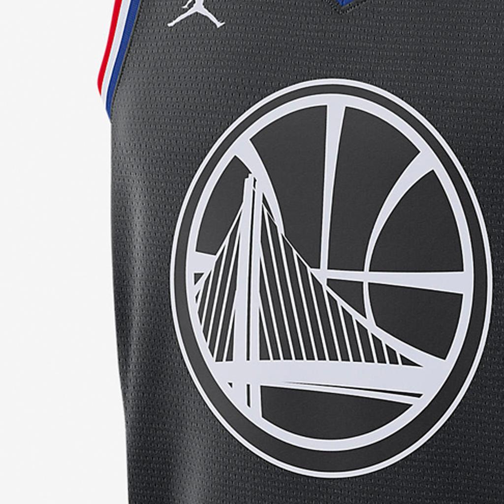 Nike NBA Warriors Kevin Durant Jersey Black Men's AQ7295-014
