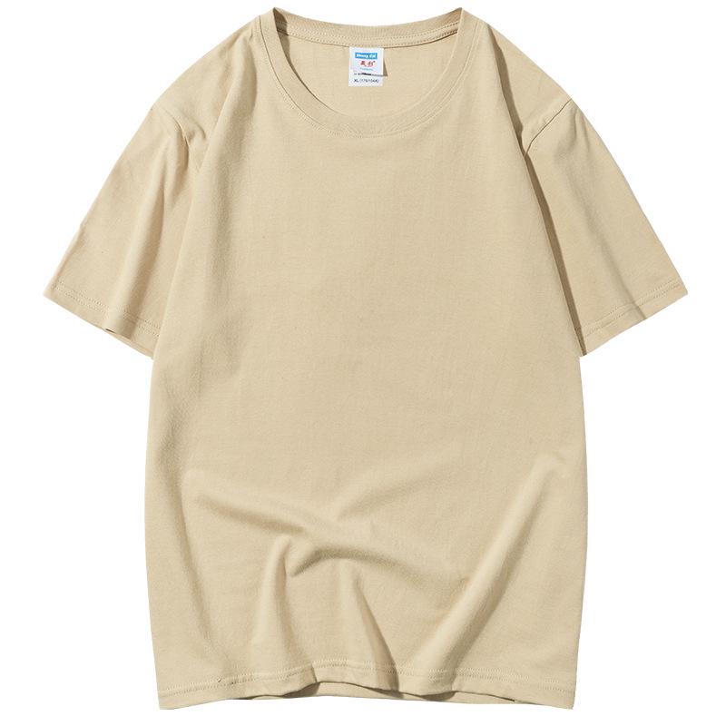 

Тяжелая 220г гребенная хлопковая белая футболка с коротким рукавом для мужчин и женщин - Летняя майка свободного кроя S