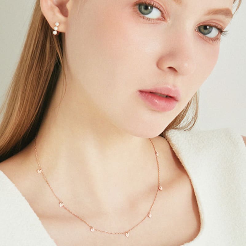 

J.ESTINA LALA J Heart Chain Necklace (JJLJN04BF385SR420) single type