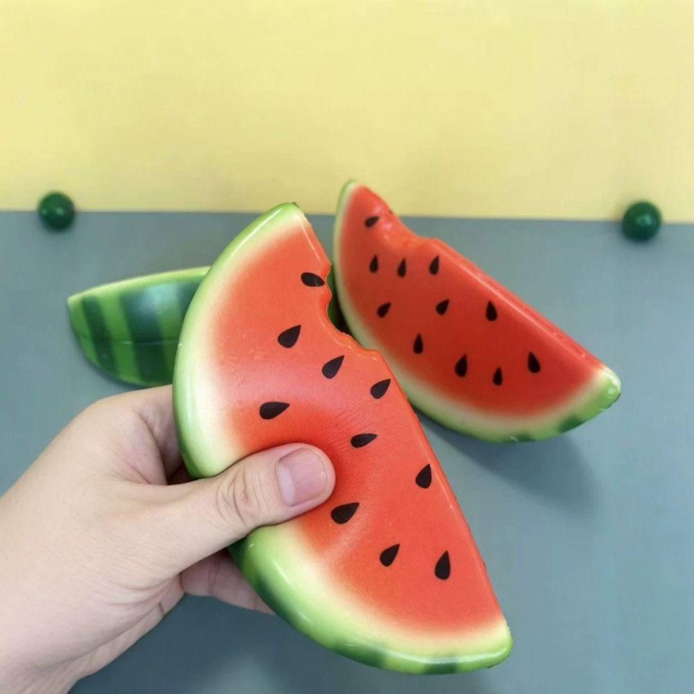 Realistic Watermelon Squeeze Toy Cute Summer Slow Rebound Toy  Student Prize