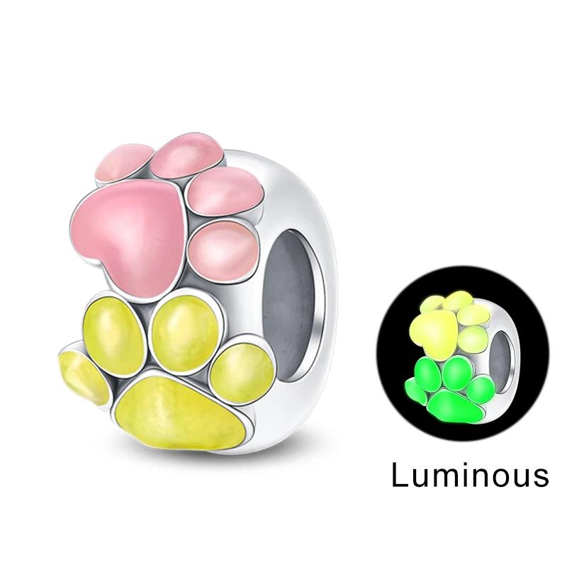 

Turtles Whales Chameleon Luminous Firefly Butterfly Heart Fit Pan Charms Copper Original Bracelet For Jewelry Making