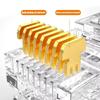50-1Pcs RJ45 Pass Through Connectors CAT6 CAT5e Shielded Crystal End Gold-Plated 8P8C Crimp Ethernet Network Cable Modular Plug