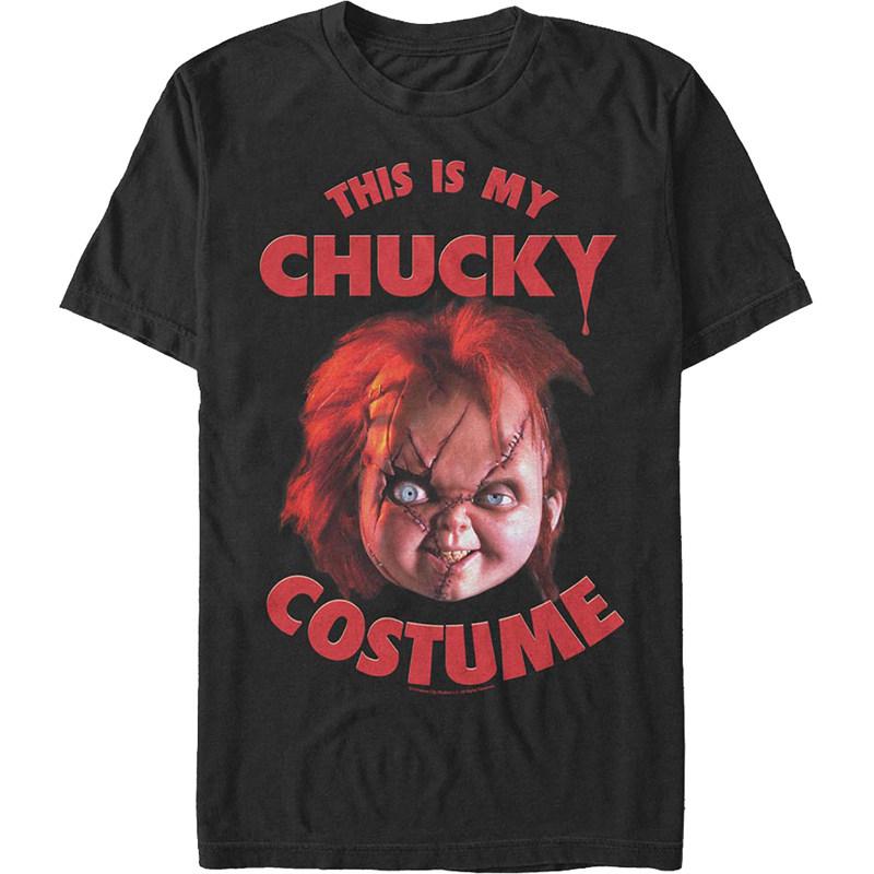 Y2k 1988s Childs Play Movie The Haunted Doll A Classic Retro Shortsleeved Tshirt Featuring A Terrifying Man