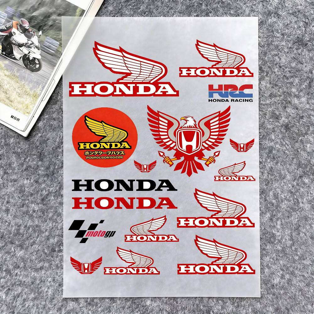 For Honda Reflective Motorcycle Stickers, 3M Safety Warning At Night In The Dark Scooter Helmets PH2
