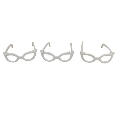 20Pcs Mini Plastic Glasses For  Doll House Kids Toy Party Accessories