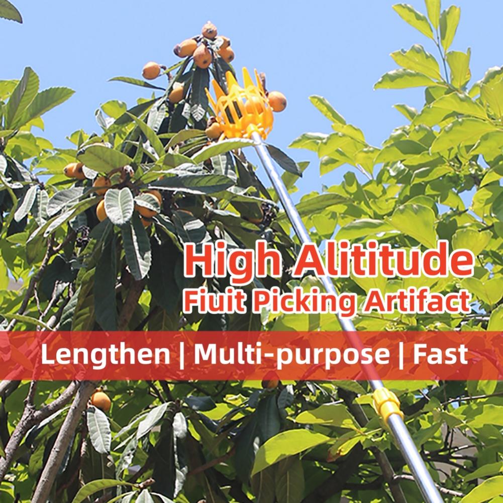 1Pc High Altitude Fruit Picking Tool Yangmei Pipa Lychee Longan Persimmon Telescopic Manual Fruit Picking Machine Plastic/Metal