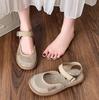 Modne damskie klapki Baotou Letnie buty dla kobiet Codzienne sandały na płaskiej podeszwie Oddychające sandały Wygodne na zewnątrz plażowe Pojedyncze buty