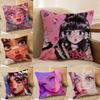 Beautiful Girl With Color Paint Pillow Case Printed Brushed Fleece Pillow Baby Skin-Touch Eco-Friendly Dye-Sublimat