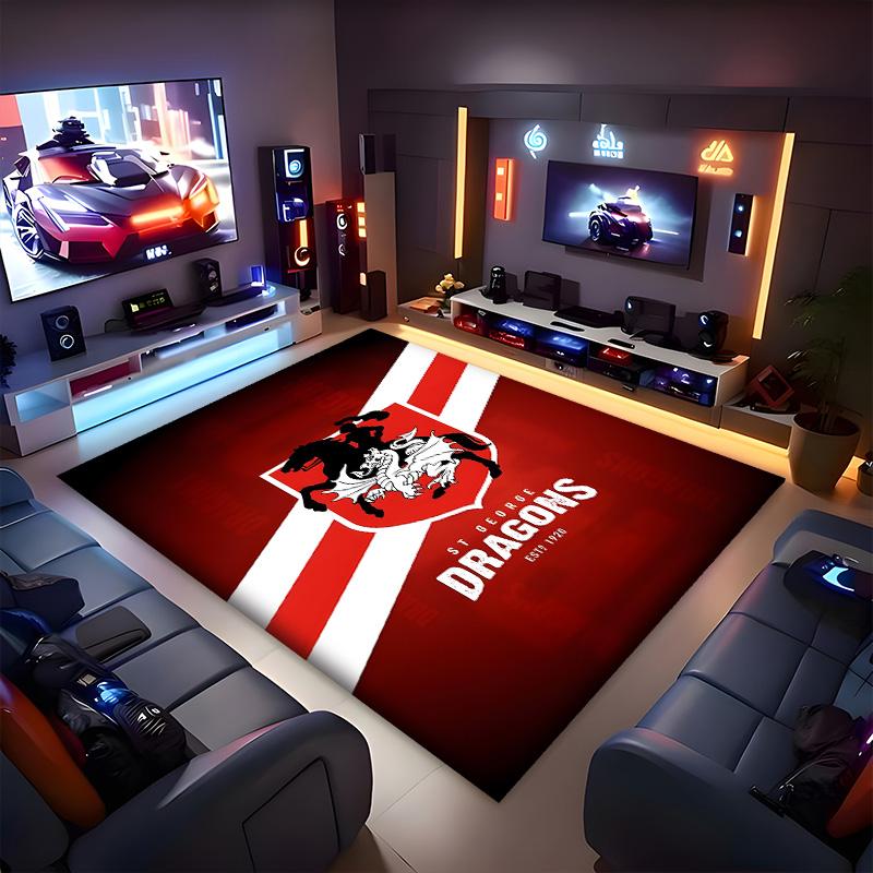 St George Illawarra Polyester Carpet, Soft Indoor Mat for Office Chair, Living Room, Computer Desk - Decorative Home Office Rug Design