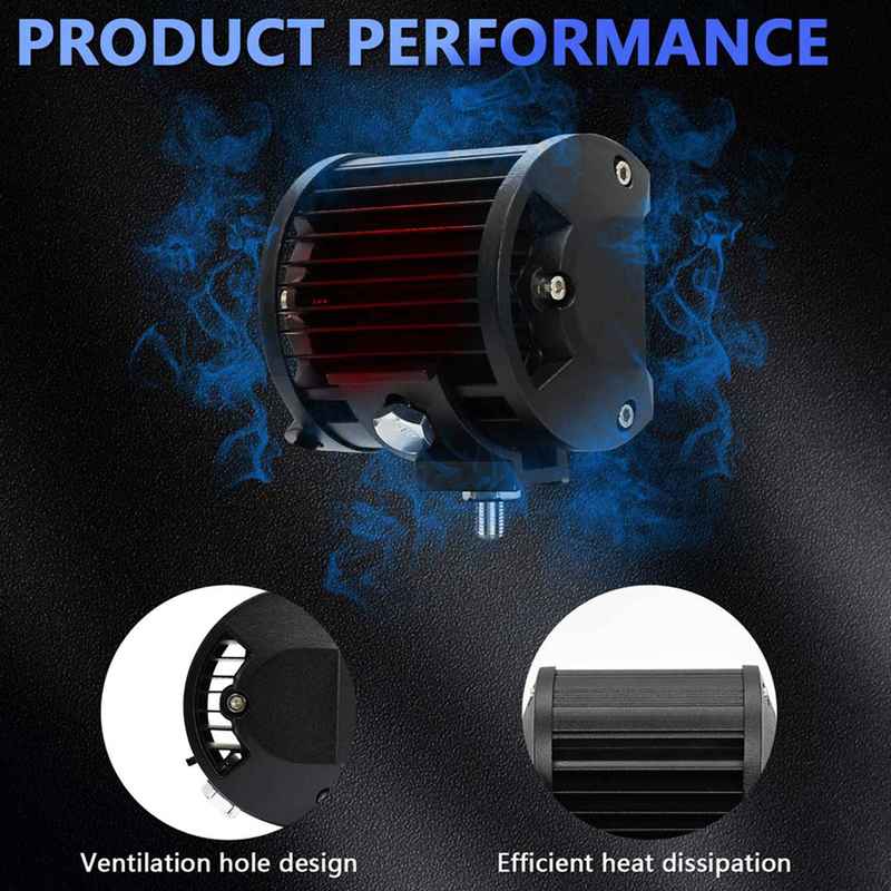 4X LED Light Bar, LED Light Pods 4 Inch 60W 6000Lm LED Truck Work Lights Spot Lights LED Pods For Boat Pickup ATV UTV RV