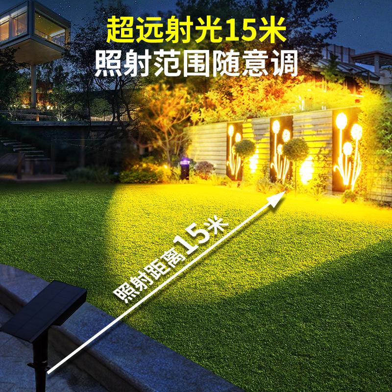 New Solar Lights Outdoor Waterproof Spotlights Super Bright Ground Lawn Lamps Landscape Garden Light Garden Solar Tree Lamp Hot