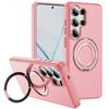 360°Rotation For Magsafe Magnetic Bracket Case For Samsung S26 Plus S25 S24 S23 Ultra Shockproof Stand Holder Matte Clear Cover