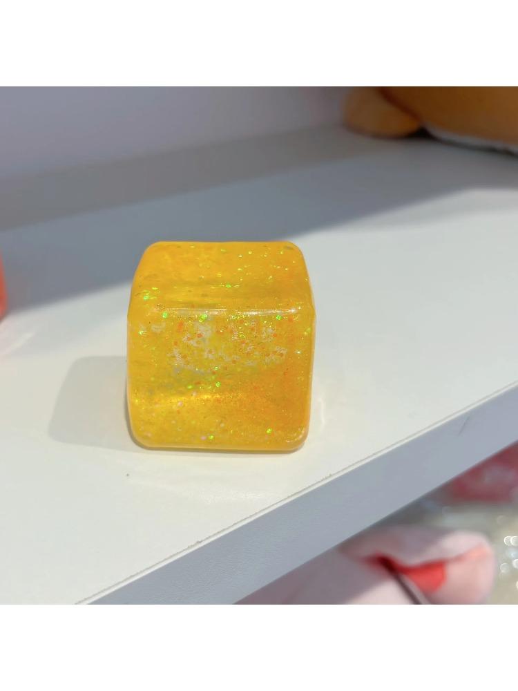 New Ice Cube Shaped Fidget Toy Square Stress Relief Ball Squishy Squeeze Anxiety Adhd Stress Relief Sensory Adults Toys