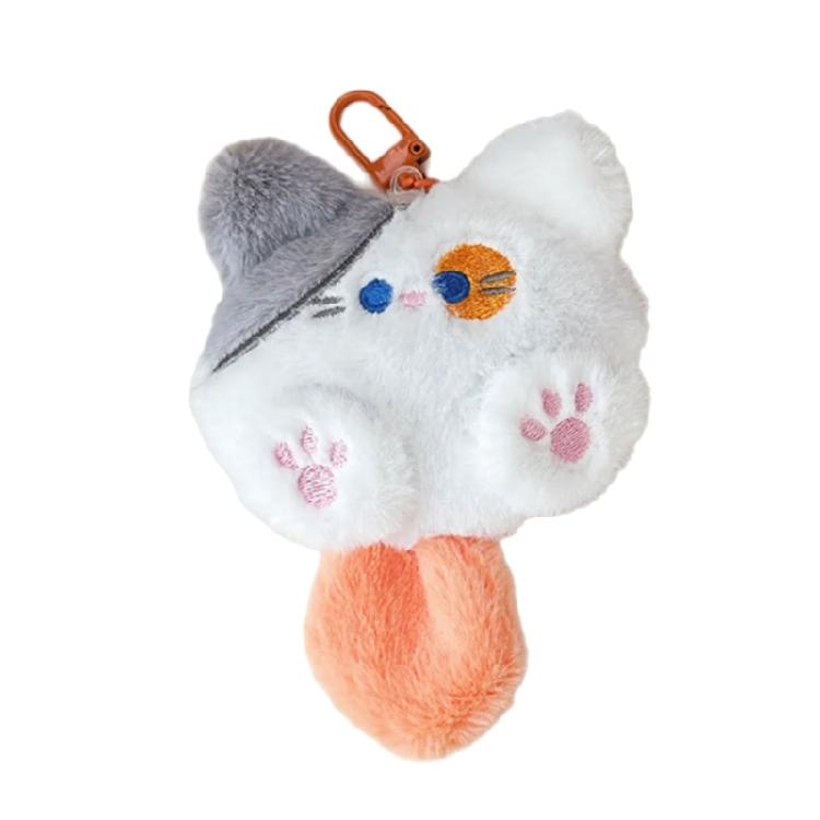 Cuddly Cat Plush Keychain Plush Cartoon Animal Ornament For Teens Girls Backpack Jewelry Decoration