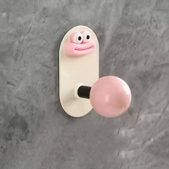 4Pcs Punch Free Wall Hooks Strong Load-bearing Creative Shape Self Adhesive Wall Mounted Clothes Key Towel Hangers