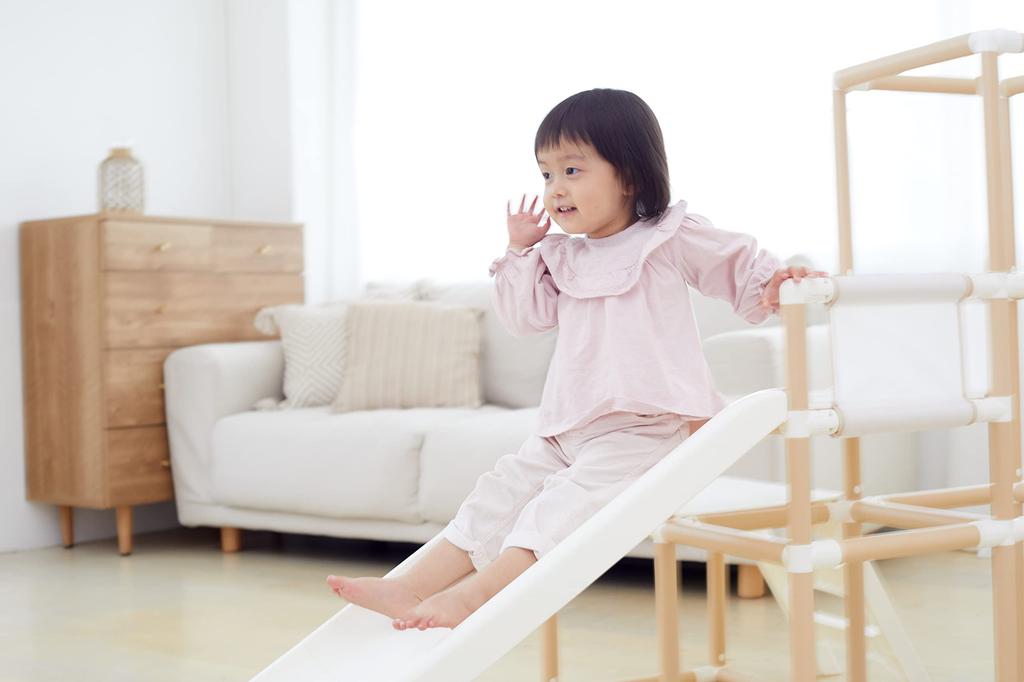 Nonaka Seisakusho CATCH Me Folding Long Slope Kids Park SP Natural (Jungle Gym, Slide, Swing, Horizontal Bar)