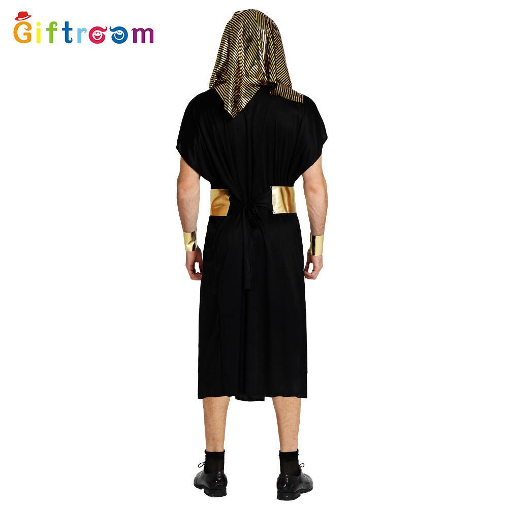 Sophisticated Pharaoh Egyptian Costume For Adult Men Crafted From Comfortable Polyester Fabric