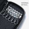 Zipper Closure Keychain Pouch Multifunctional Car Key Organizer Casual Portable Key Bag  Card Bag