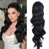 Hochtemperaturfaser Damen Lang Lockig Body Wave Selbstklebend Pferdeschwanz Weich Mehrere Farben Europäisch Amerikanisch Cosplay