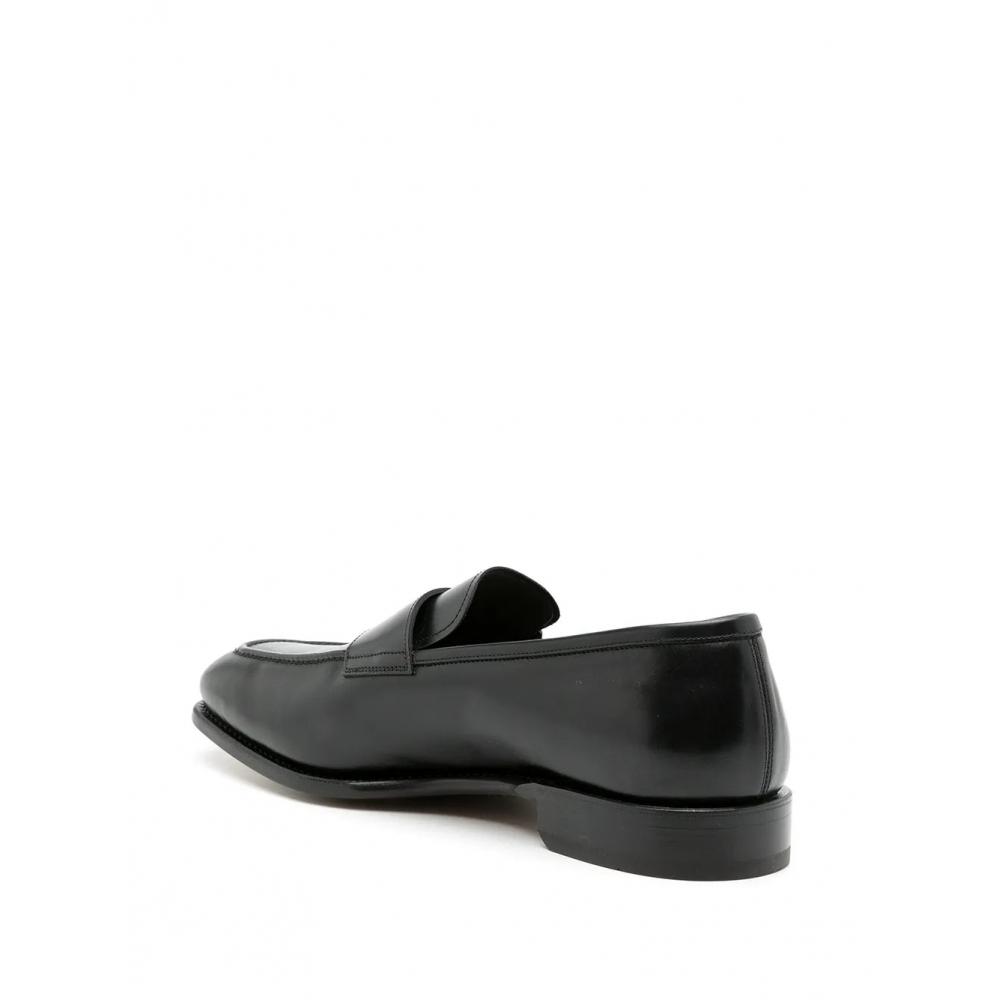 Salvatore Ferragamo Ferragamo Leather Penny Loafers Black