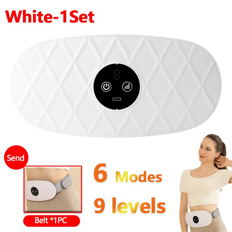 2026 New Electric Abdominal Massage Belt Portable Wireless Vibration Multi Mode Belly Shaking Massager for Home Use