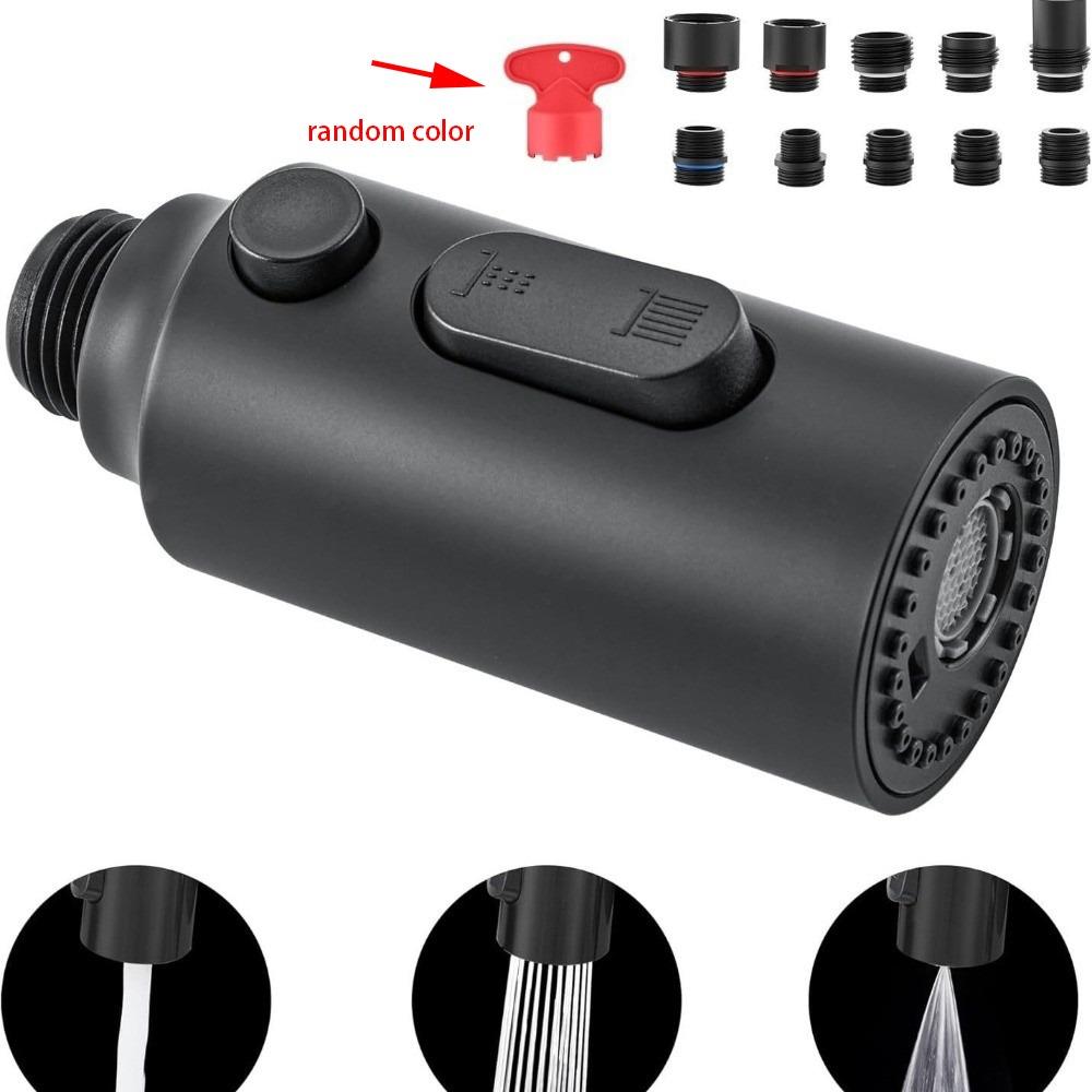 Dual Function Pull Out Sprayer Nozzle Water Saving Spray Head Replacement  Basin Sink матовый черный