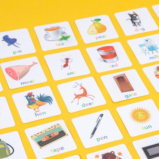1 Set Crossword Puzzle Simple Operation Bright Color Early Education Word Spelling 3D Blocks Game for Gift