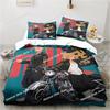 Anime Tokyo Revengers Ryuguuji Ken Sano Manjiro Printed Bed Set Duvet Cover Pillowcase Bedding Set Bed Linen Sheet Quilt Full