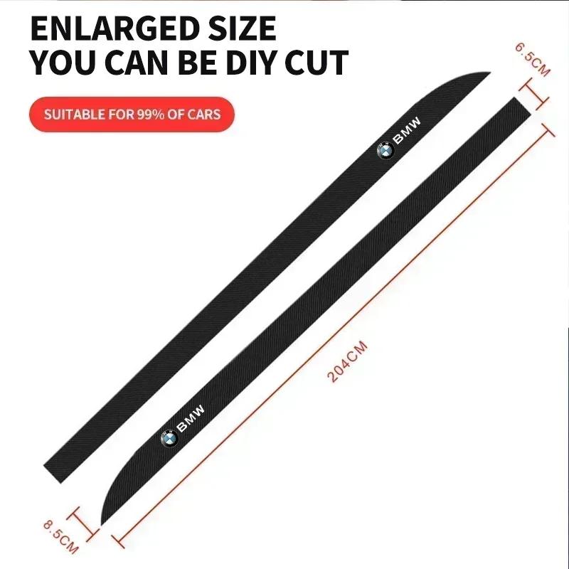BAHX3 2pcs Car Door Side Skirt Sill Stripe Carbon Decals Styling Accessories For BMW E46 E85 E60 F10 E39 F30 E36 F20 E87 E90 E70 X3 X5