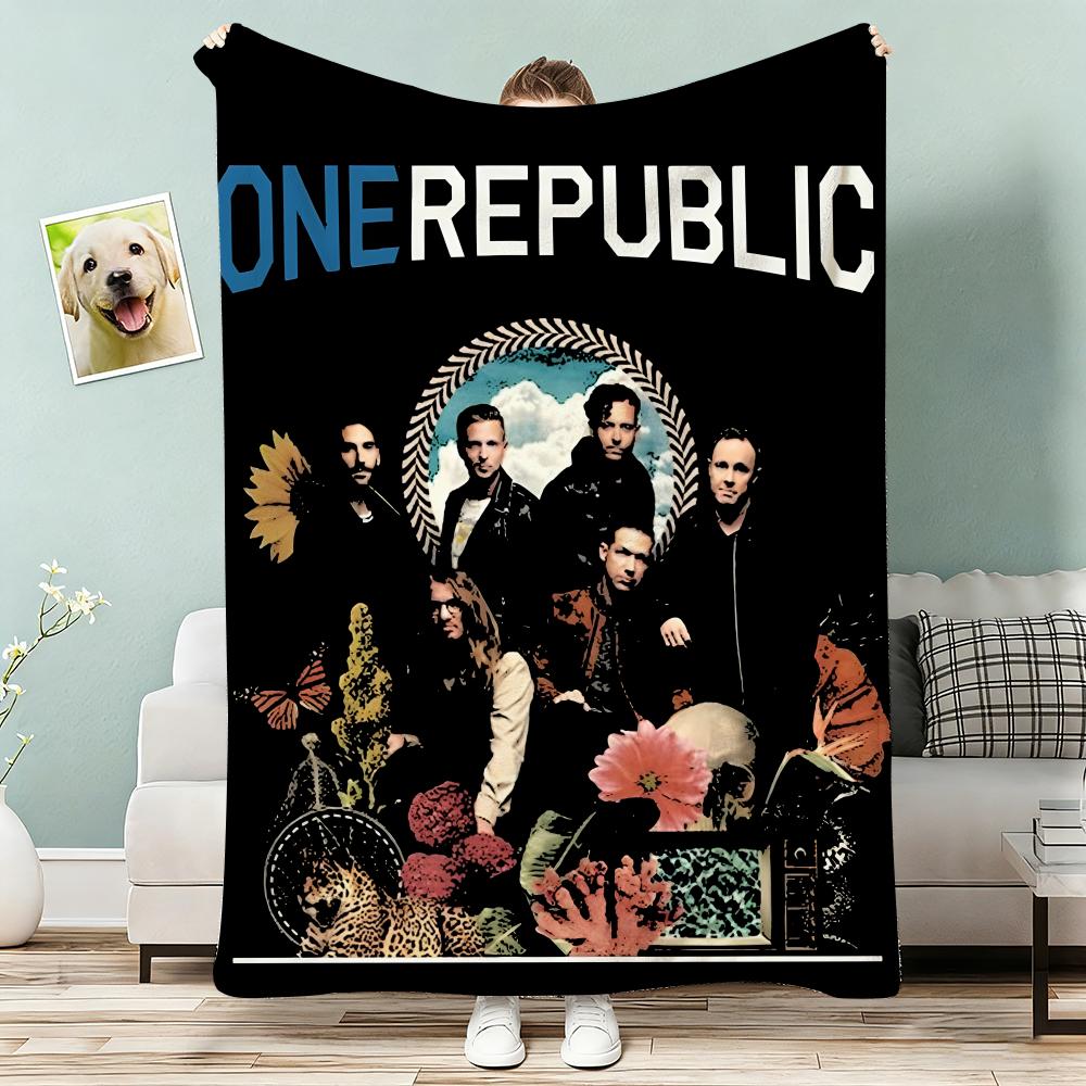 Onerepublic Throw Lightweight 240G Flannel Blanket Soft Skin-Friendly For Summer Cooling