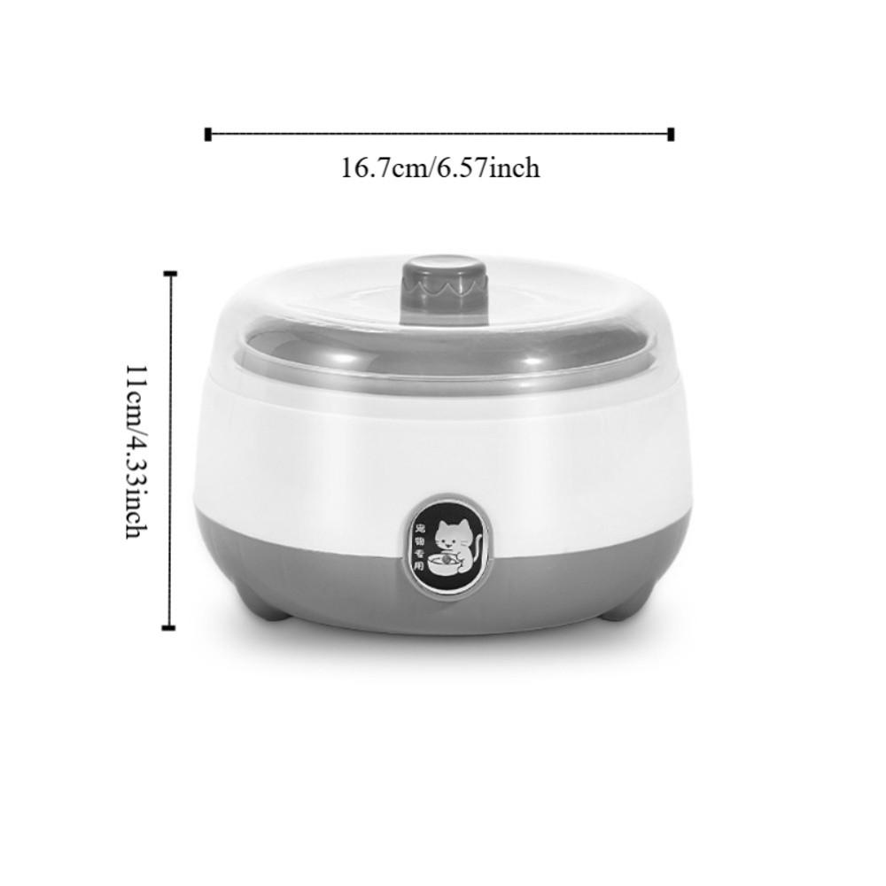 Stainless Steel Pet Heating Water Bowl Low Noise Energy-saving Constant Temperature Cat Bowl Large Capacity Removable