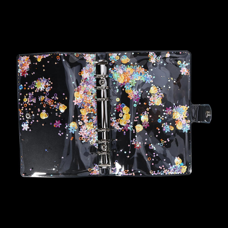 A5/A6 Loose Leaf Binder Cover Refillable Notebook Shell 25 Sheets Clear Binder Planner Inner Pages Protectors