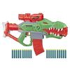 Nerf - dinosquad - blaster motorisé rex -rampage - chargeur 10 fléchettes - 20 fléchettes nerf - - apparence de tyrannosaure