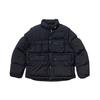 Stand Collar Detachable Sleeve Multi Pocket Zipper Solid Color Cotton Jacket Winter Men Jackets Black 12866432