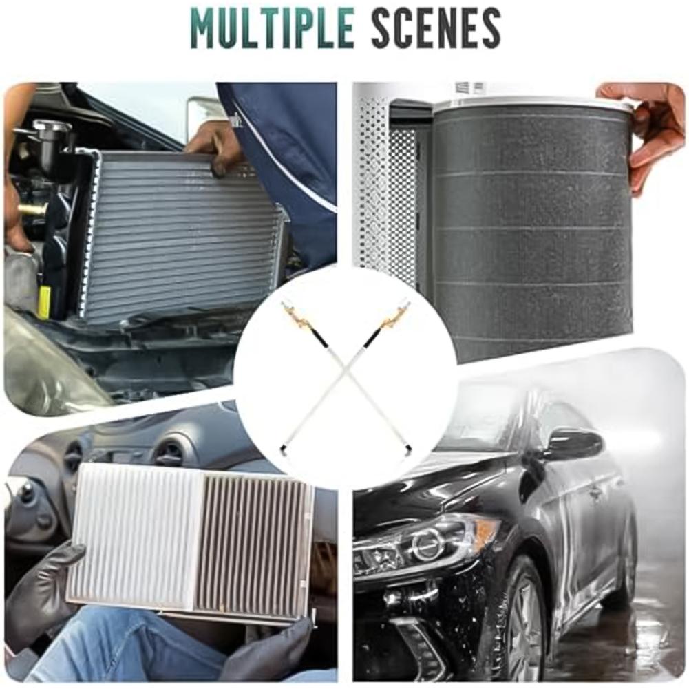 Car Portable Radiator Cleaning Tool 4500 PSI Radiator Flush Cleaner Tool 60CM Radiator Cleaner Pressure Washer Wand